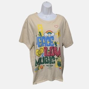 Hard Rock Cafe X Pacsun San Francisco T Shirt XL Groovy Mushroom Hippie #11